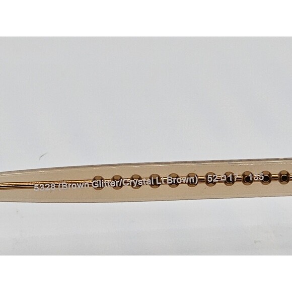 COACH HC 6072 5328 BROWN GLITTER AUTHENTIC EYEGLASSES 52/17 135 Clear Lenses - Picture 9 of 12